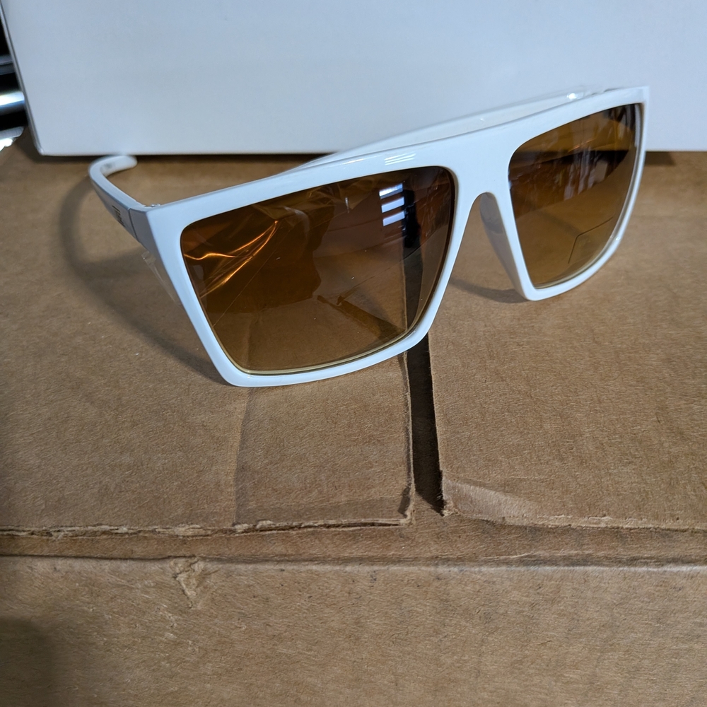 White Sunglasses with Brown Lenses Whole Case Of 12 Pairs